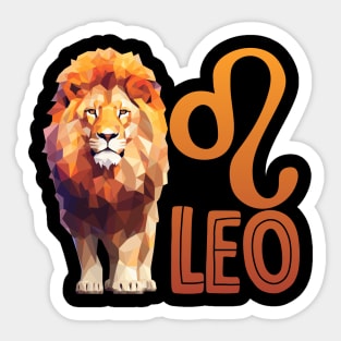 Leo the Lion Zodiac Sign Sticker